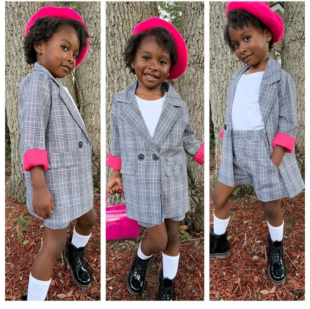 💥💥Blazing Plaid blazer set